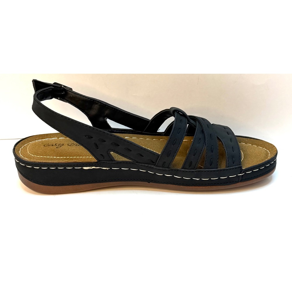 Easy Street Women's Kehlani Sandals Black Size 11W NWT and BOX - Picture 5 of 10